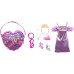 Load image into Gallery viewer, Barbie Premium Fashion Bag Purple Sparkle
