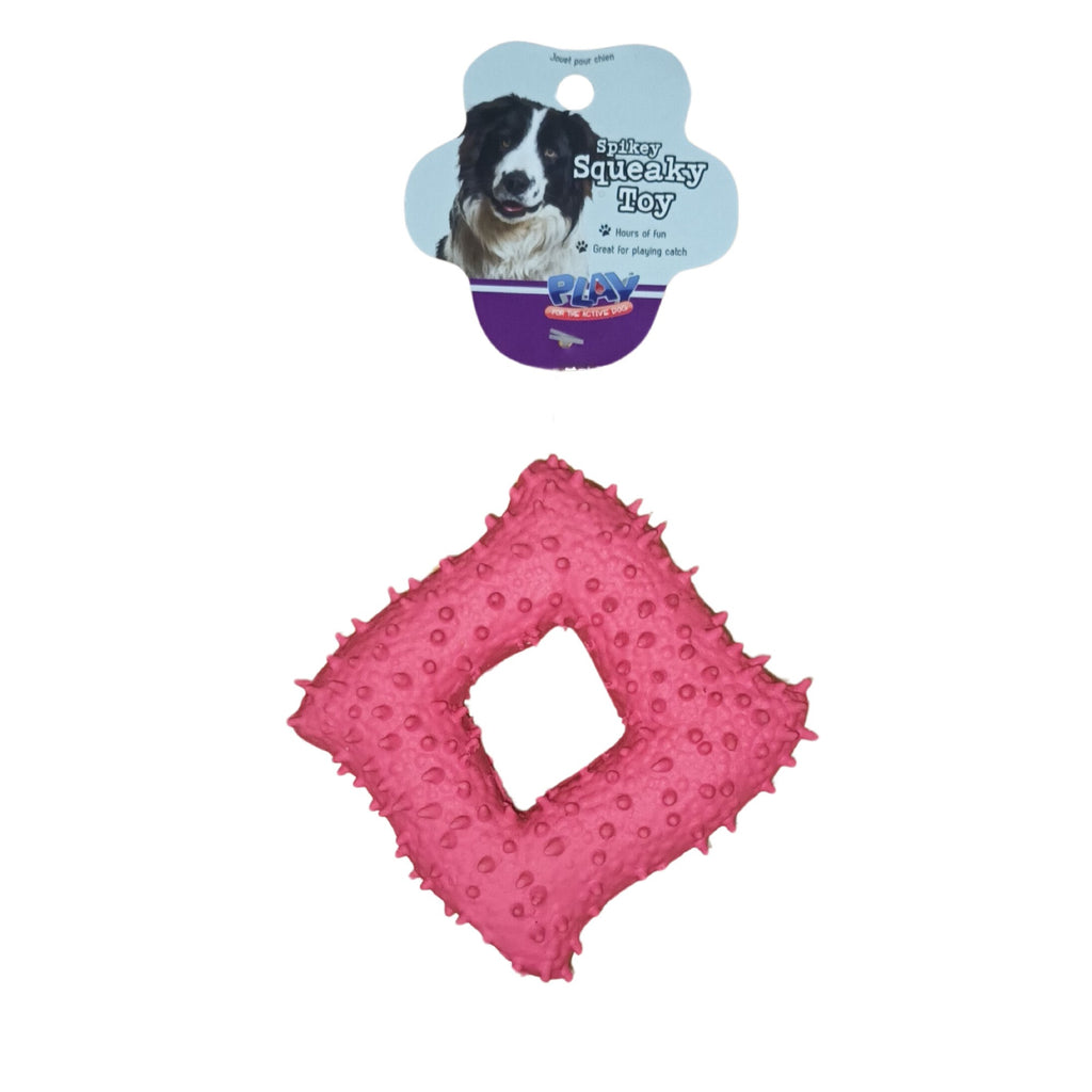 Pet Squeaky & Spikey Toy 12cm
