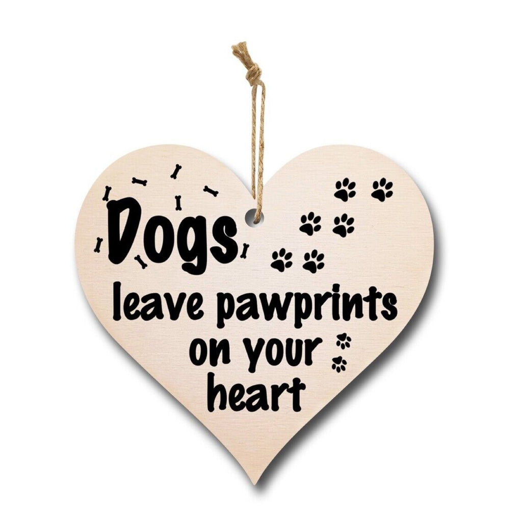 Mdf Dogs Heart Wall Hanging