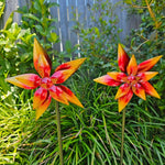 Load image into Gallery viewer, Bronrob Sunset Flower Windspinner 19x91x10cm