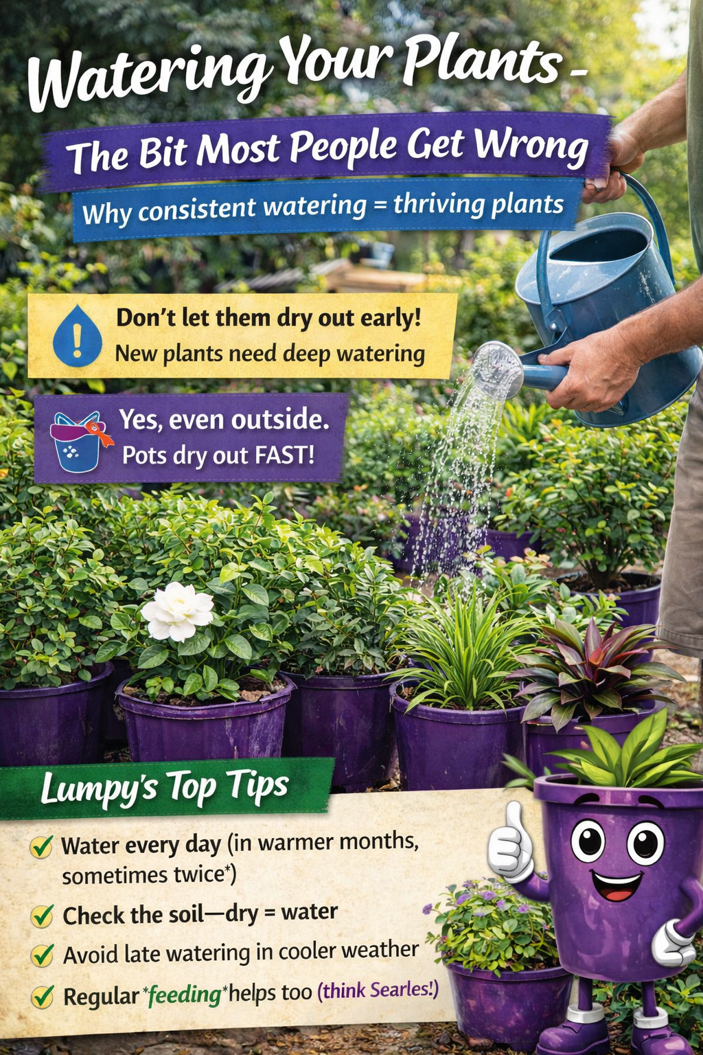 Watering Your Plants – The Bit Most People Get Wrong