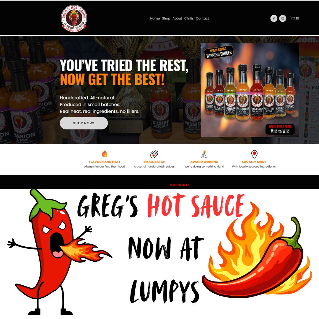 From Local Passion to Fiery Perfection – Welcome Greg’s Hot Sauce to Lumpy’s!