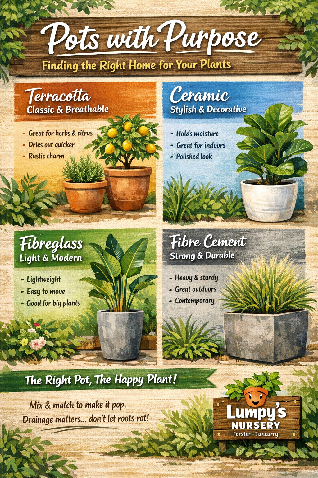 Pots with Purpose – Choosing the Right Home for Your Plants