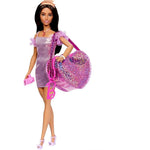 Load image into Gallery viewer, Barbie Premium Fashion Bag Purple Sparkle
