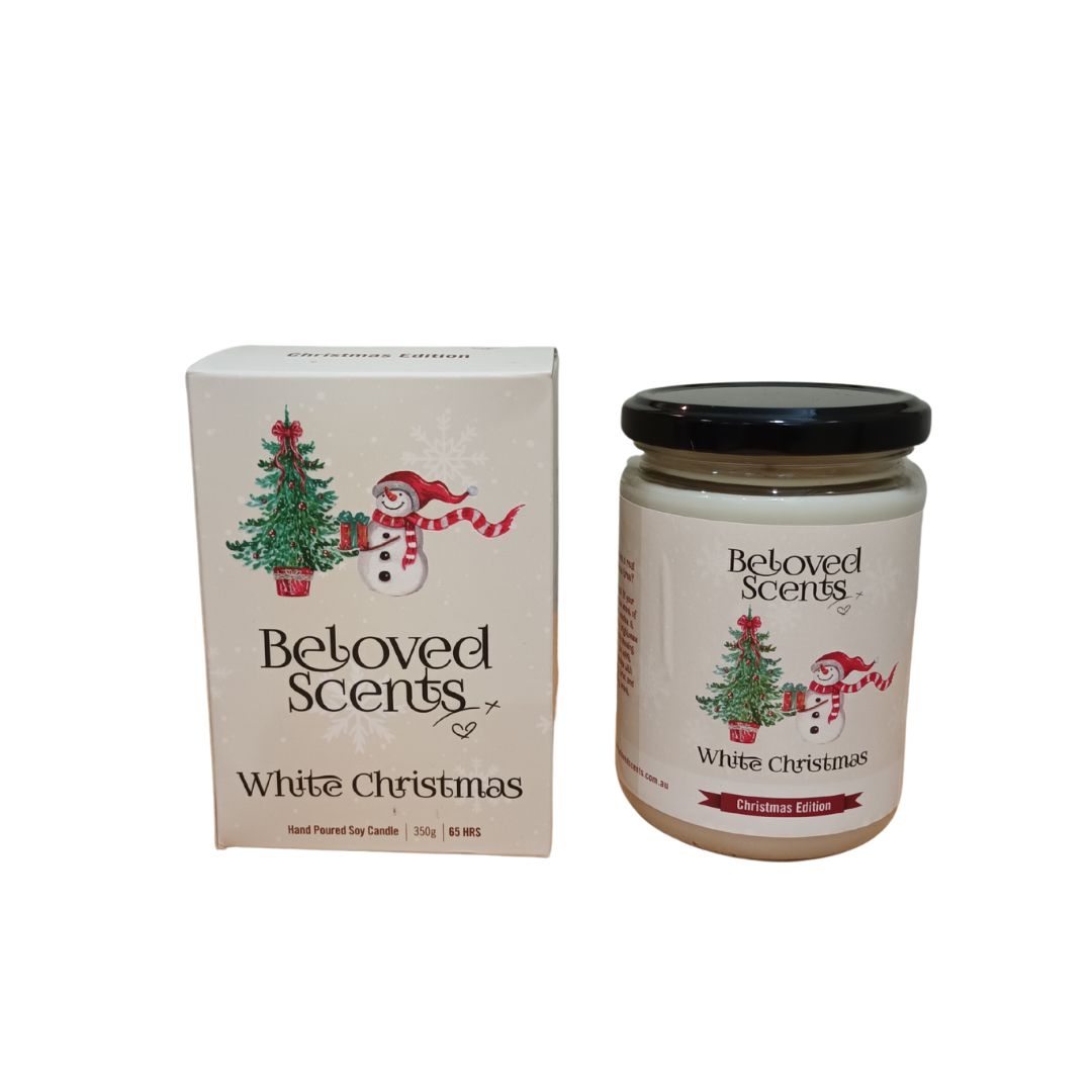 Beloved Scents Candle White Christmas 