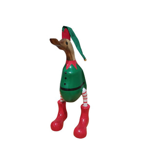 Santa Duck Red Green 25cm