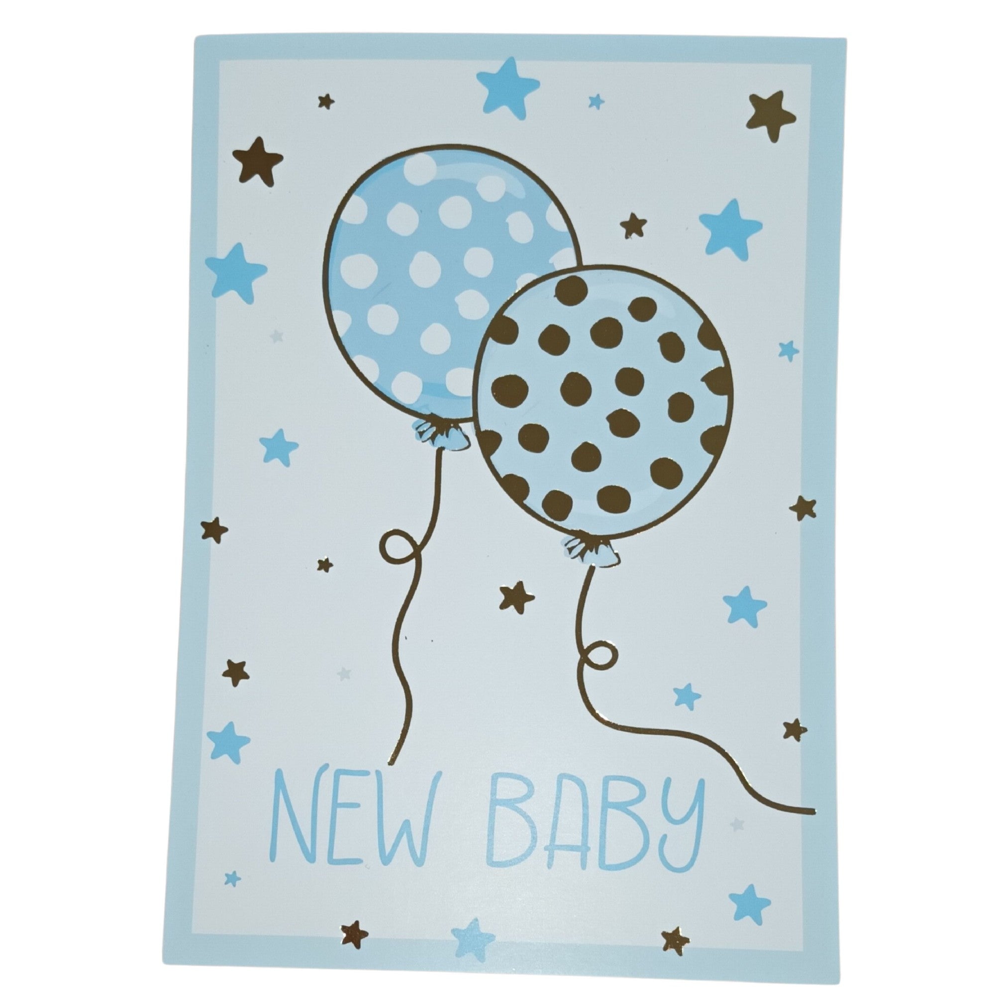 Card New Baby Blue