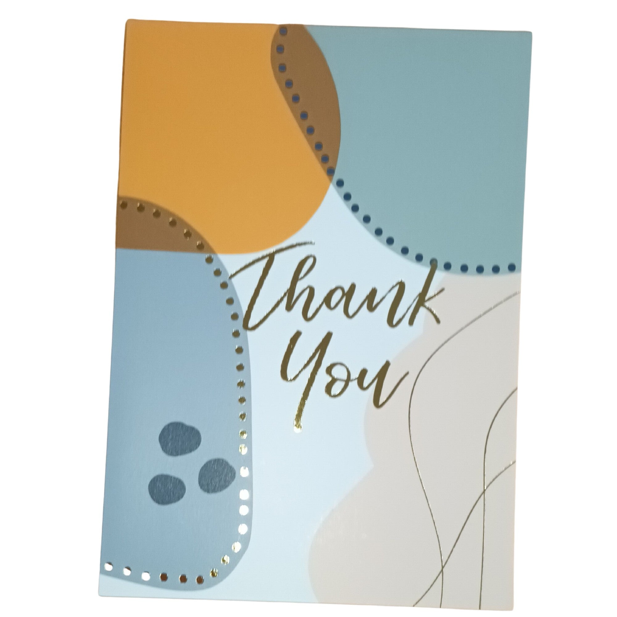 Card Thank You Orange/blue