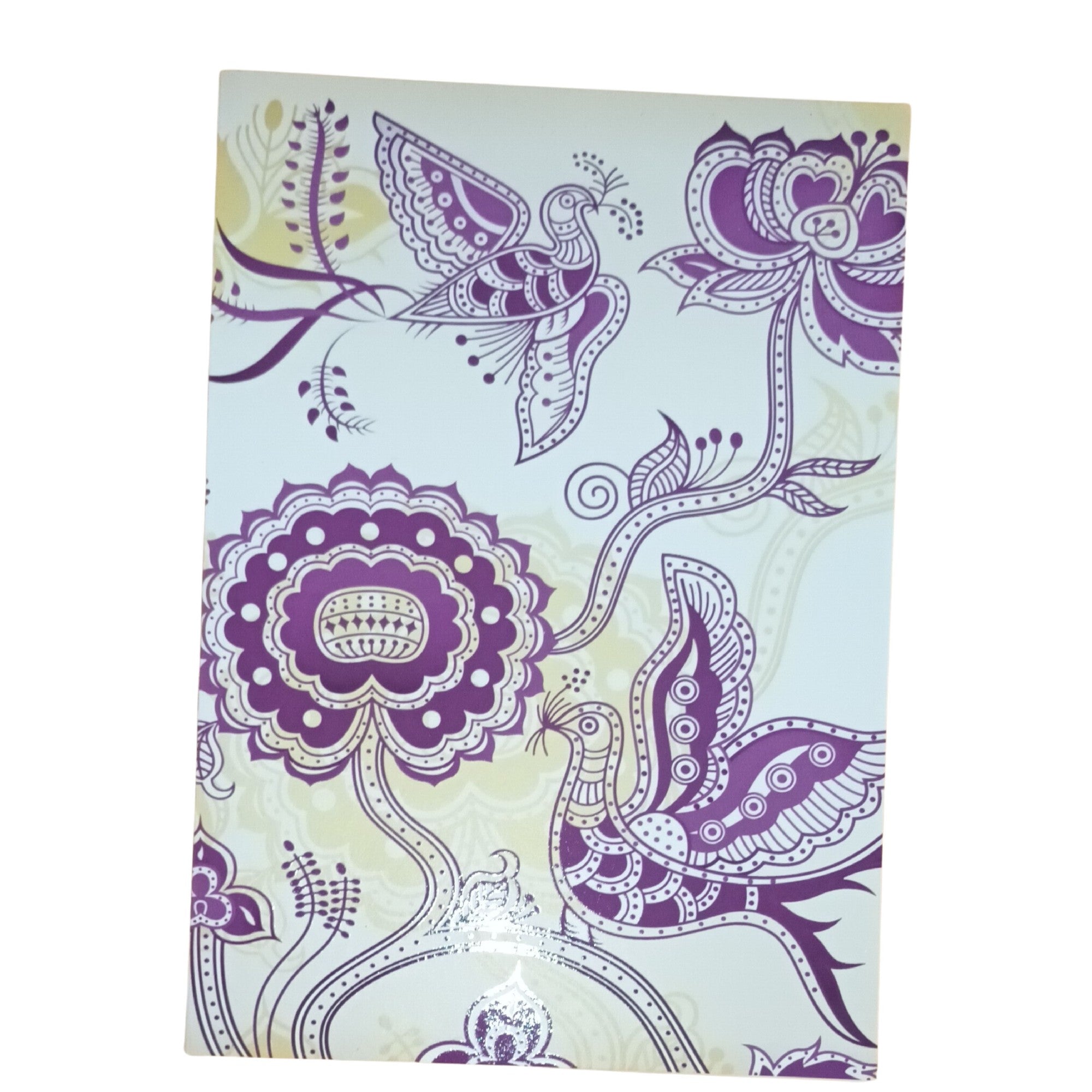 Card Doves Purple 