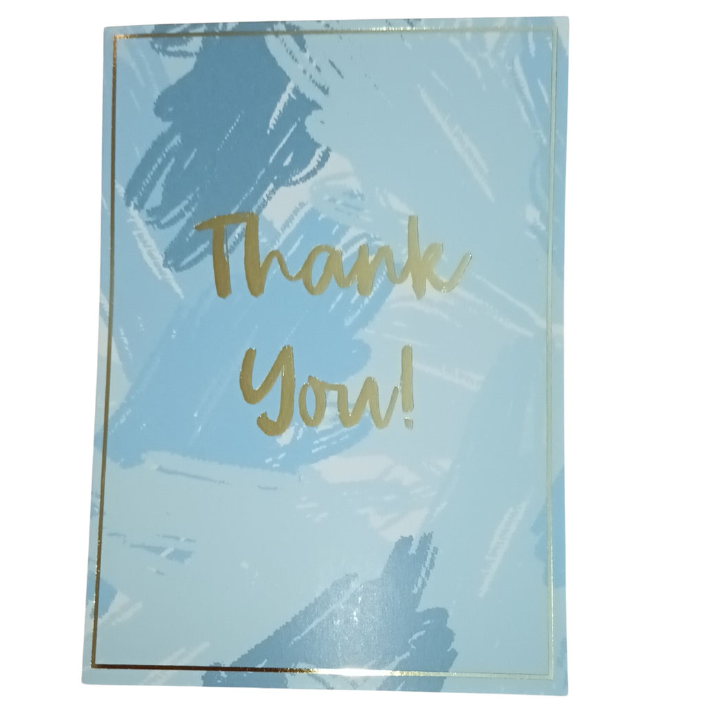 Card Thank You Light Blue