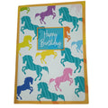 Card Happy Birthday Horses 