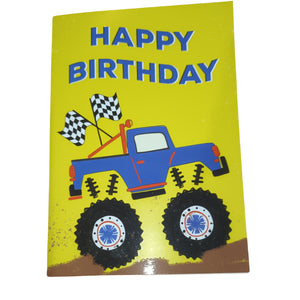 Card Happy Birthday Monster Trucks