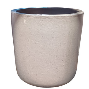 Glazed Cylinder White [sz:small Clr:white]