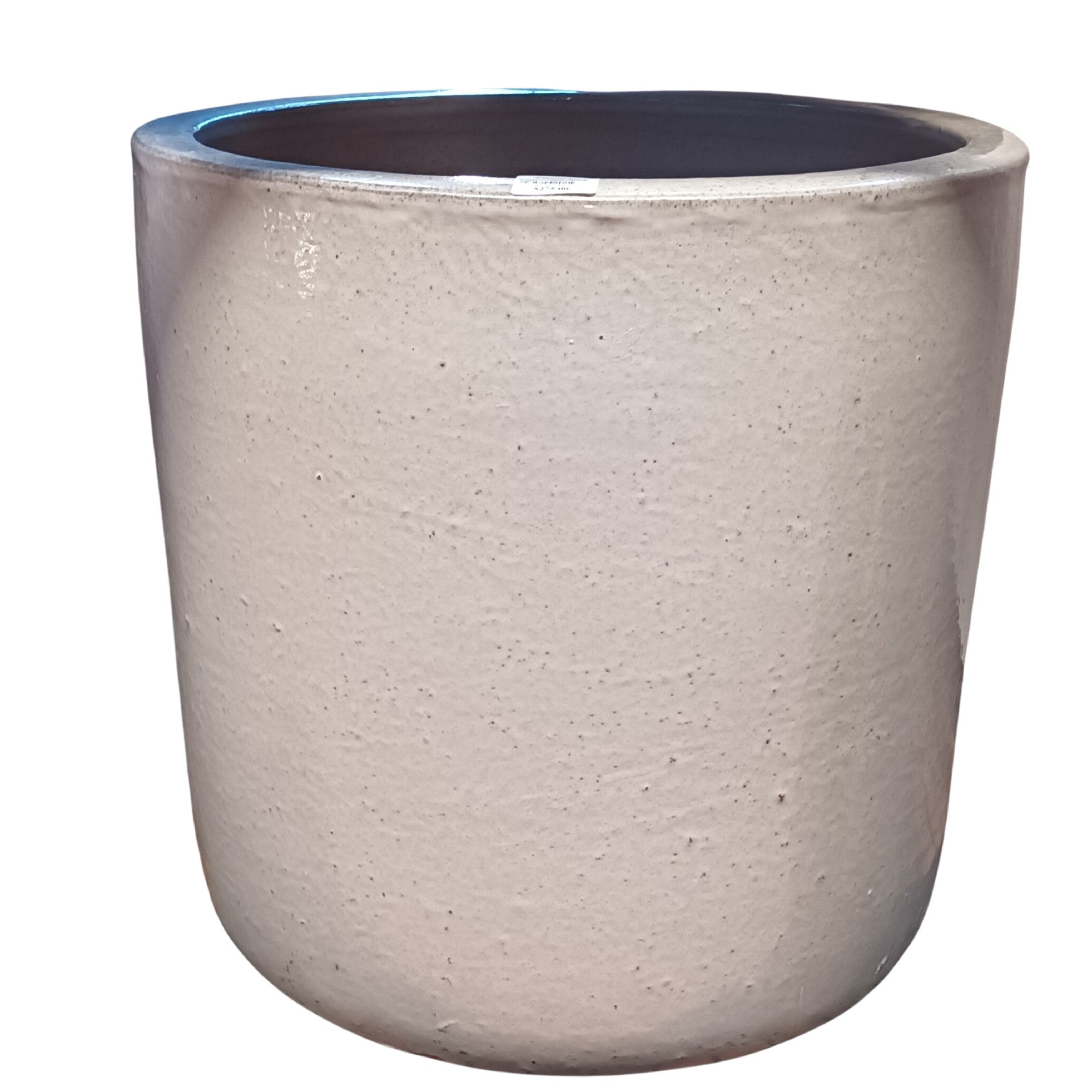 Glazed Cylinder White [sz:extra Large Clr:white]