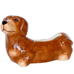 Load image into Gallery viewer, Urban Products Cute Dachshund Planter Brown 20cm
