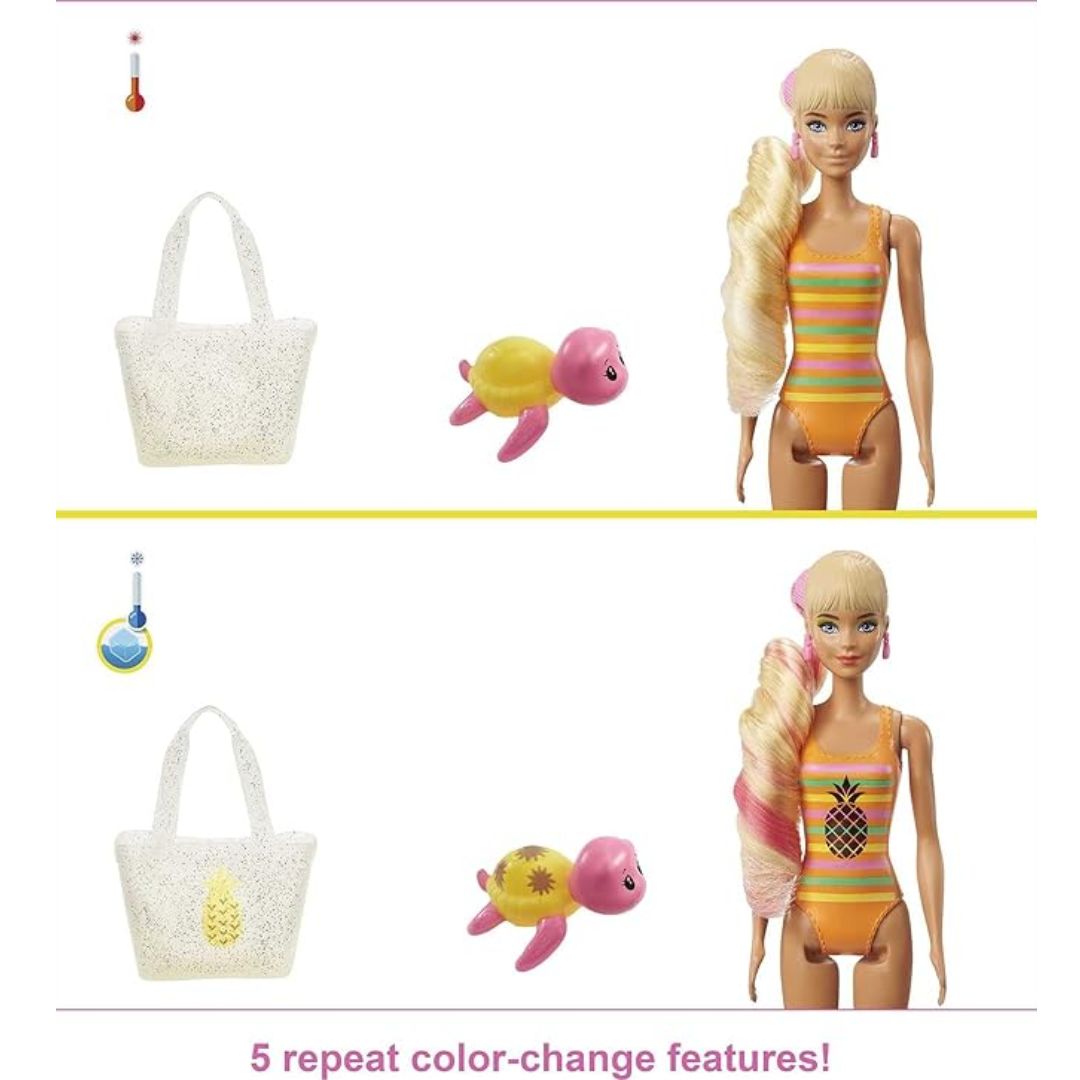 Barbie Colour Reveal Foam Doll Yellow Pineapple