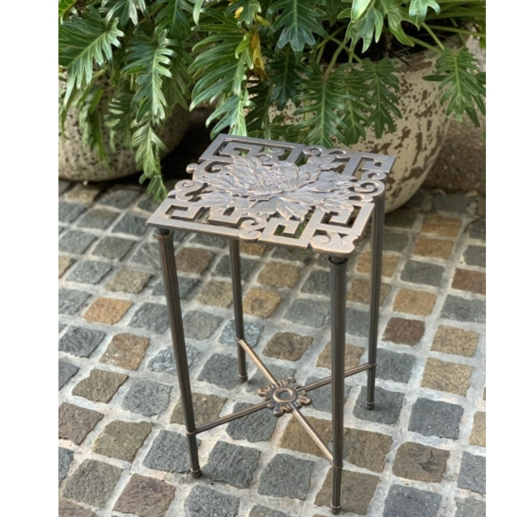 George & Son Cast Iron Flower Stand - Rose