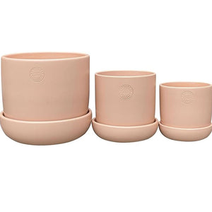 Northcote Pottery Hana Egg Pot With Saucer Blush 14x14cm