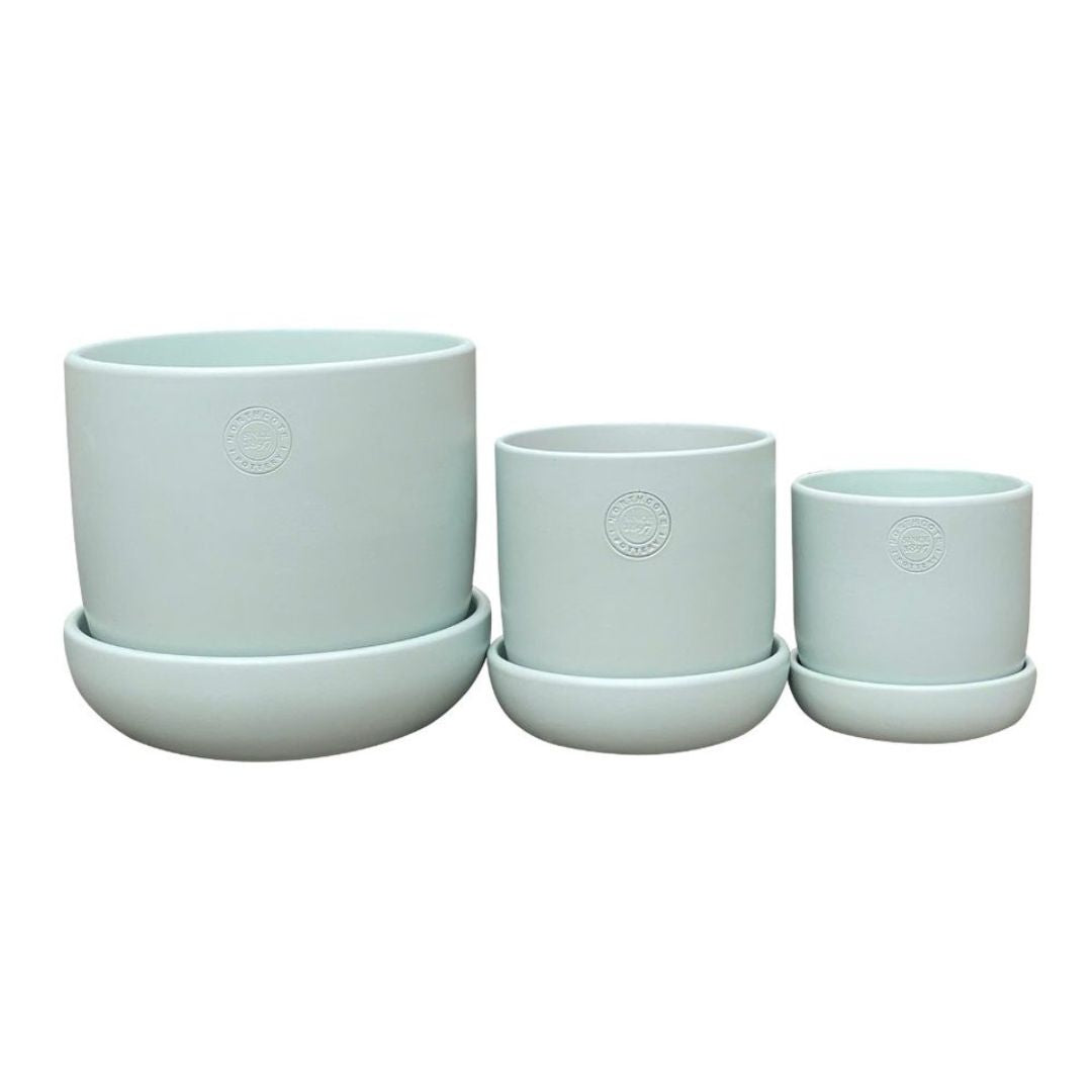 Northcote Pottery Hana Egg Pot With Saucer Duck Egg 14x14cm