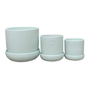 Northcote Pottery Hana Egg Pot With Saucer Duck Egg 17x17cm