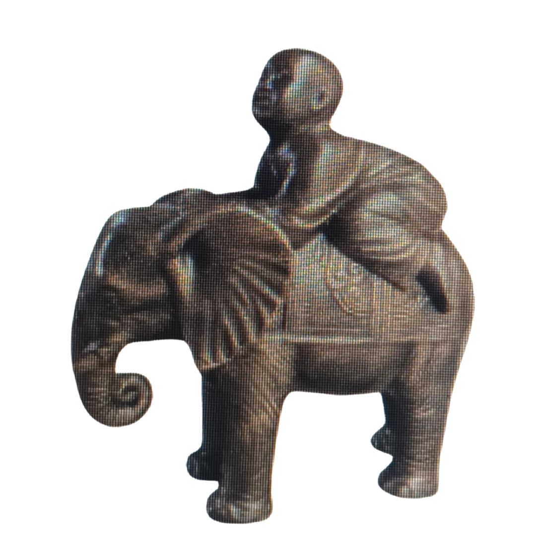 Black And Gold Shaolin Statue 65x30x66