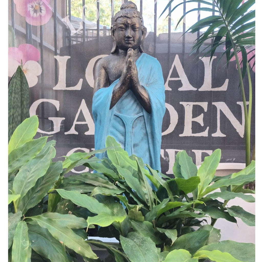 Blue Gold Buddha Statue 33x30x110