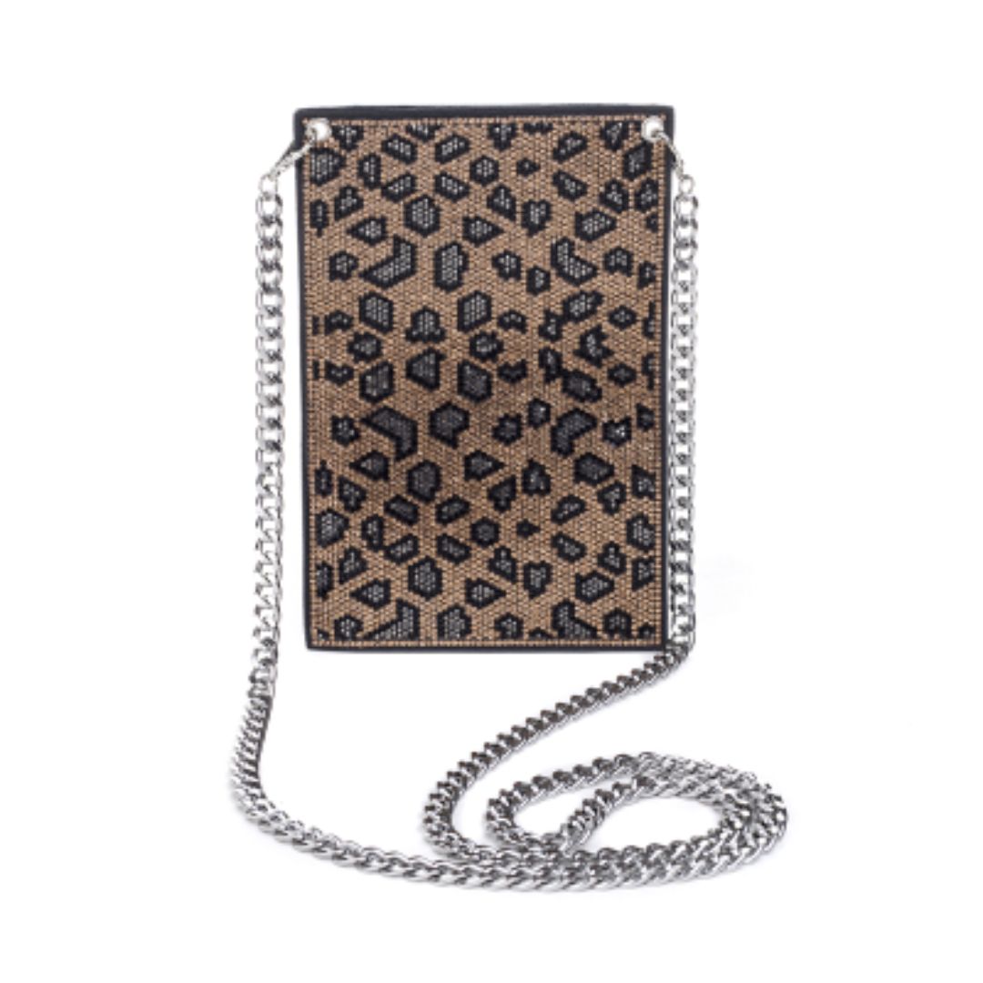 B6298 Leopardbw Phone Bag