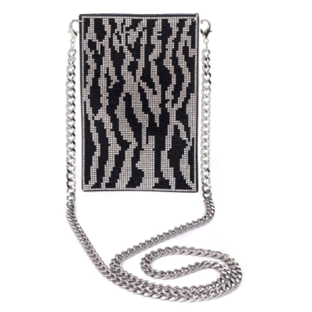 B6298c Bw Black/silver Phone Bag