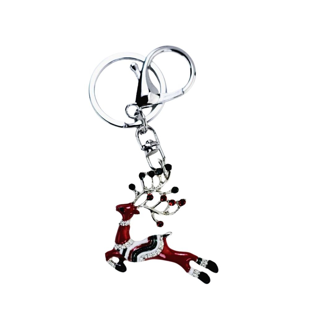 Silver Xmas Key Ring