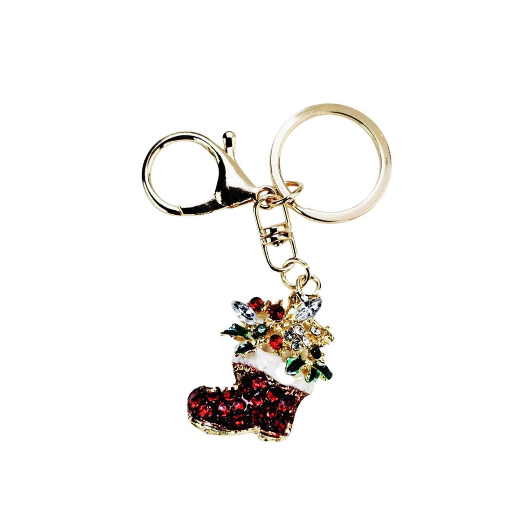Gold Xmas Key Ring