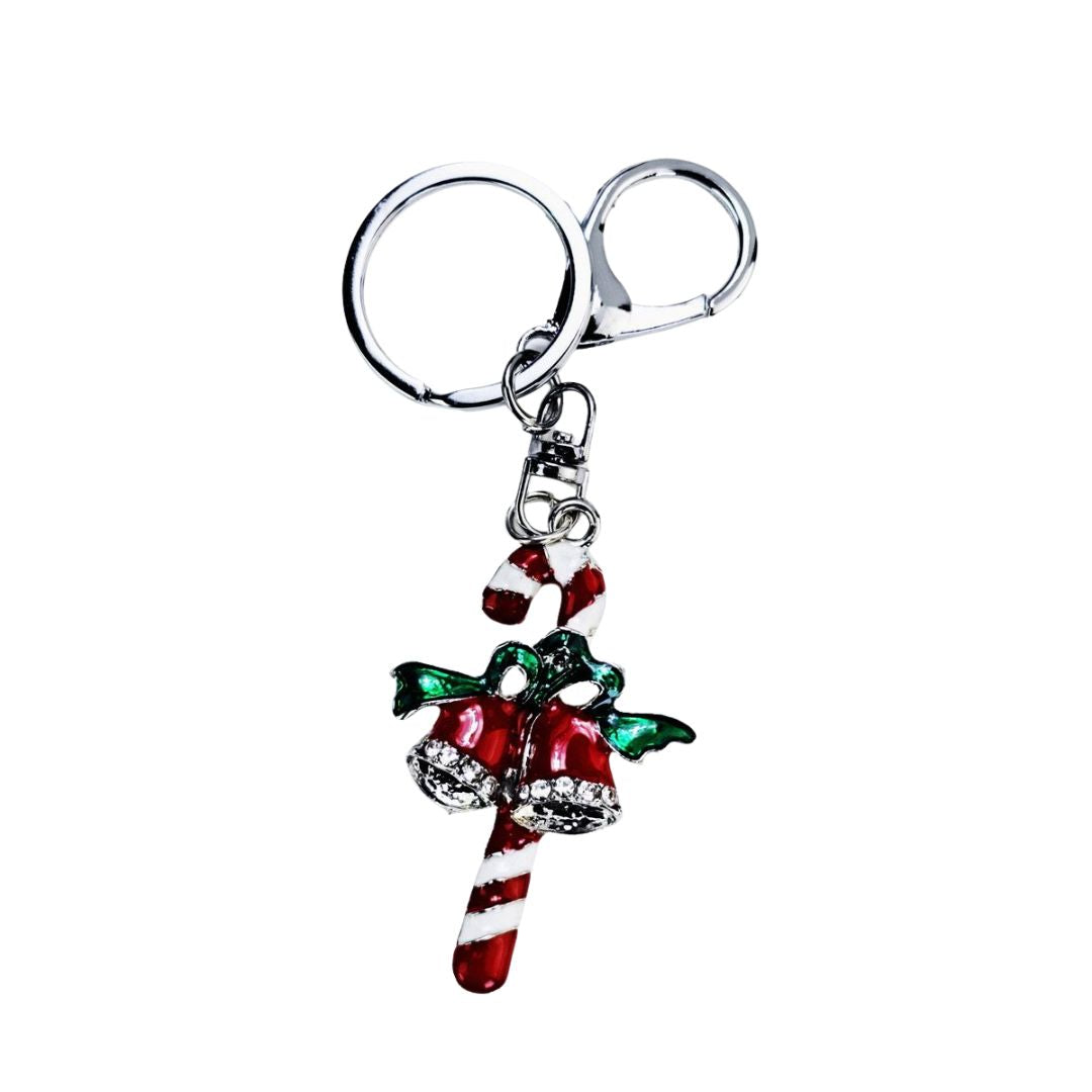 Silver Xmas Key Ring
