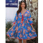 Load image into Gallery viewer, Savannah Mini Dress [sz:x Small Clr:blue]
