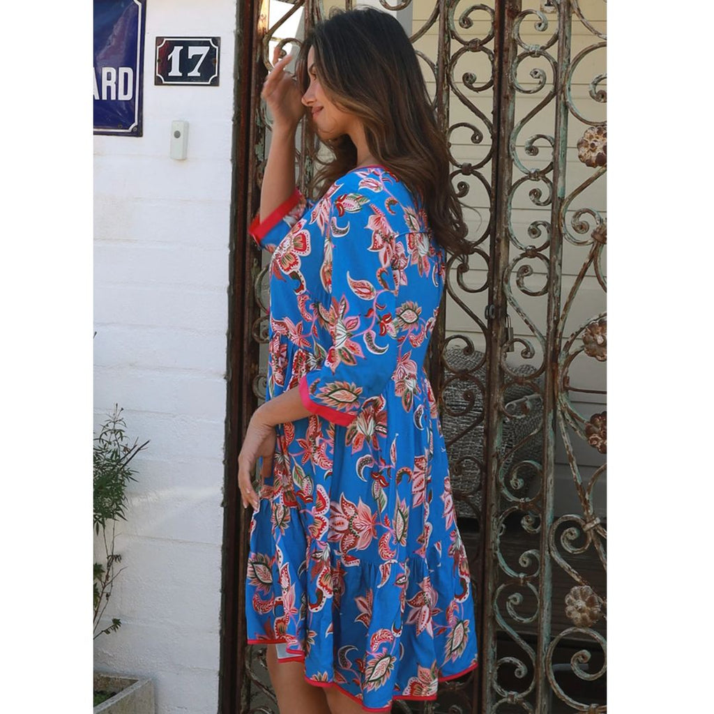 Savannah Mini Dress [sz:x Small Clr:blue]