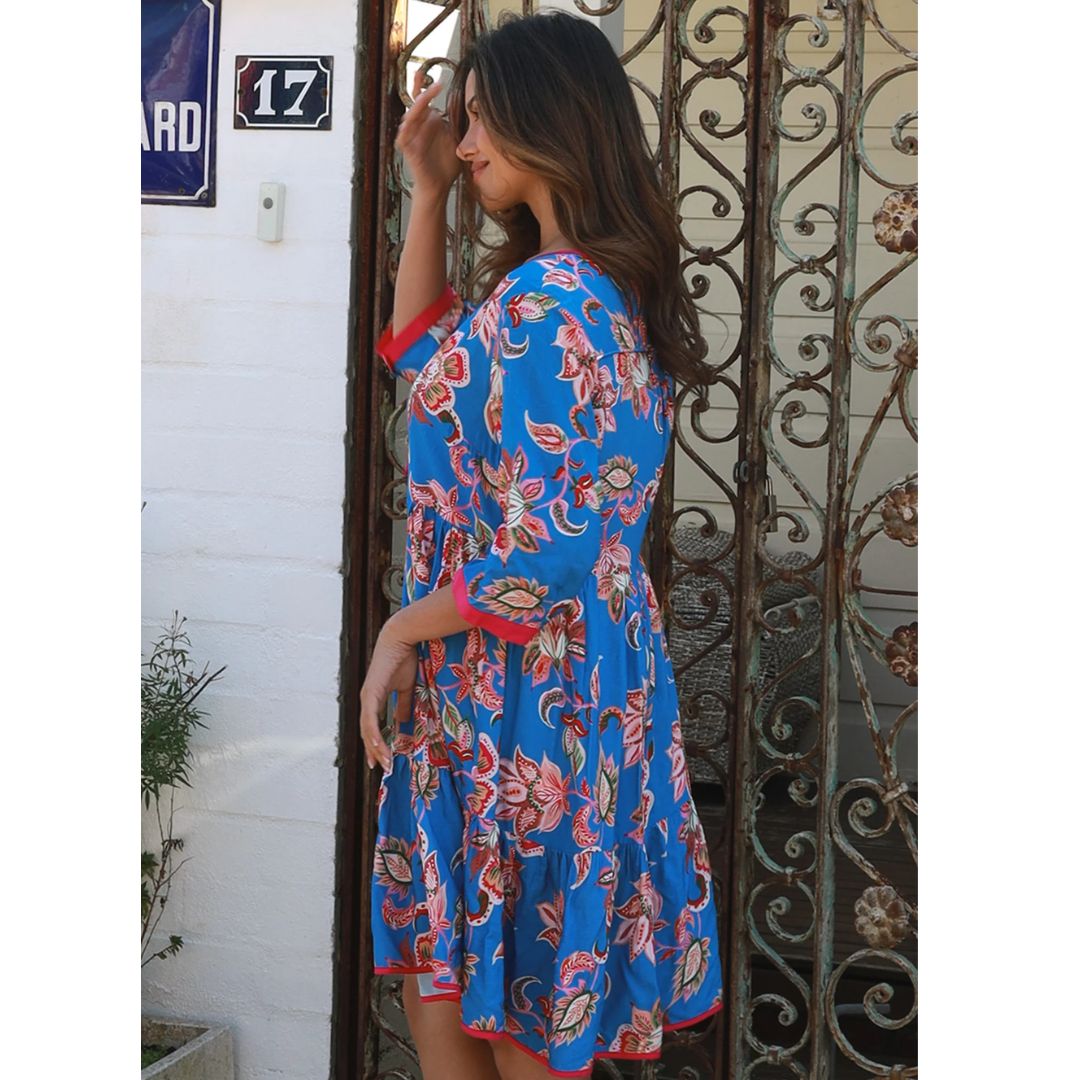 Savannah Mini Dress [sz:x Small Clr:blue]