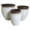 Glazed Beehive White Brown [sz:small Clr:white Brown]
