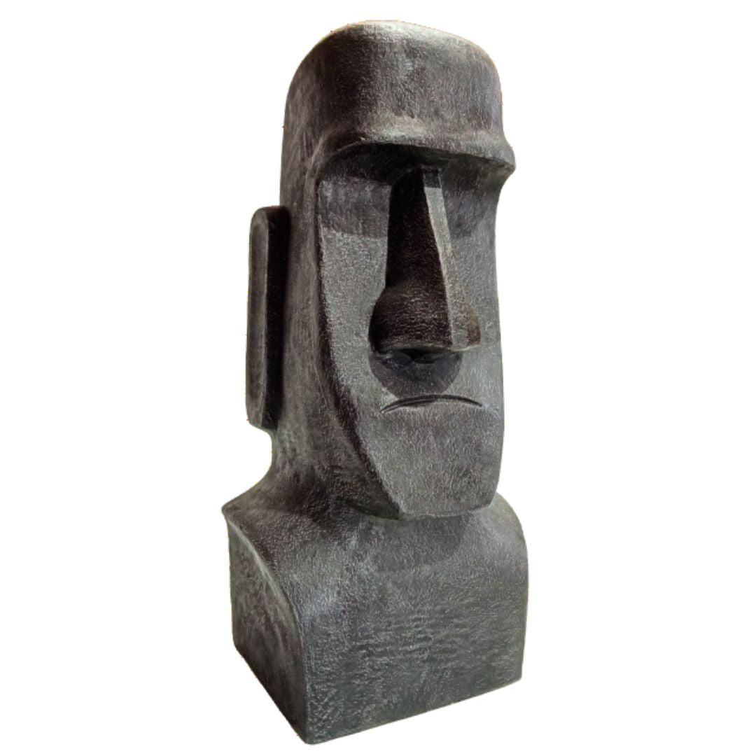 Statue Moai Grc | Black 40x50x100cm