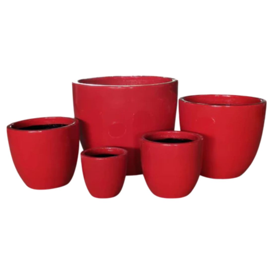 Decor Tall Egg Gloss Red [sz:small Clr:red]