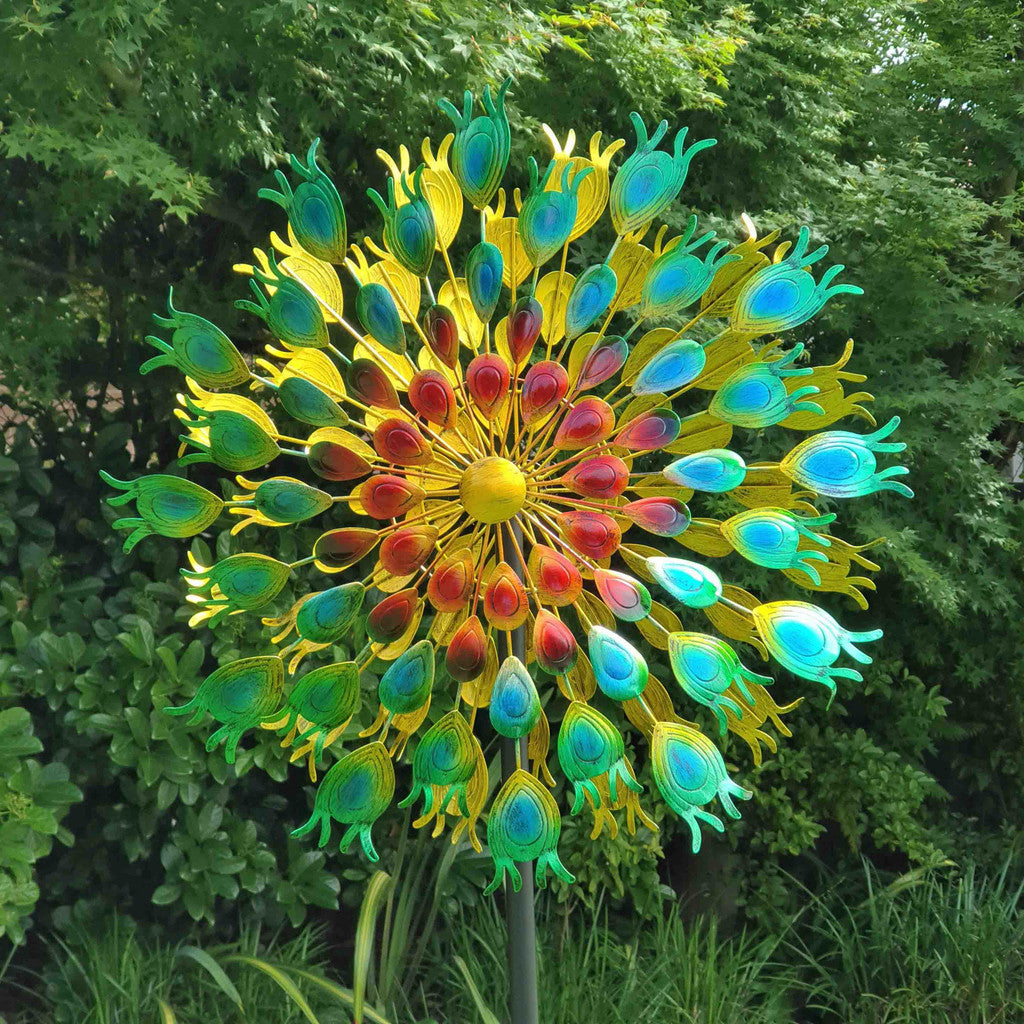 Bronrob Peacock Wind Spinner