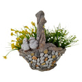 Bronrob Resin Pebble Basket Planter
