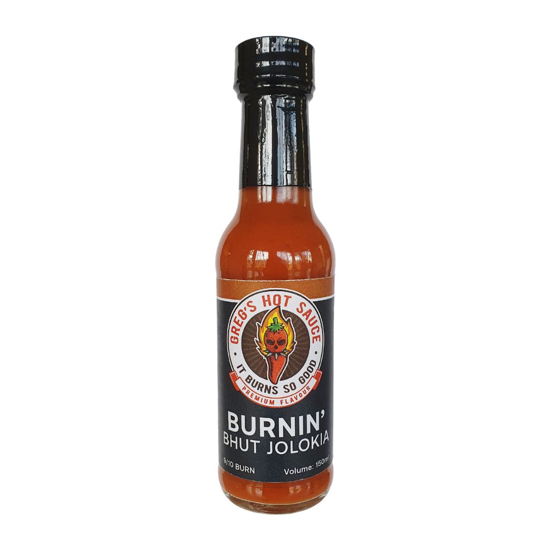 Gregs Hot Sauce Burnin Bhut 150ml