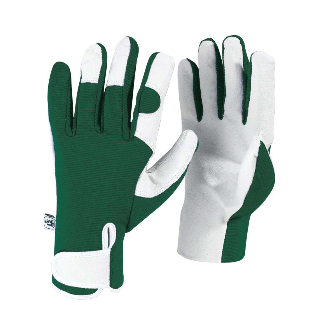 Spear And Jackson Glove Gardening Leather Green M