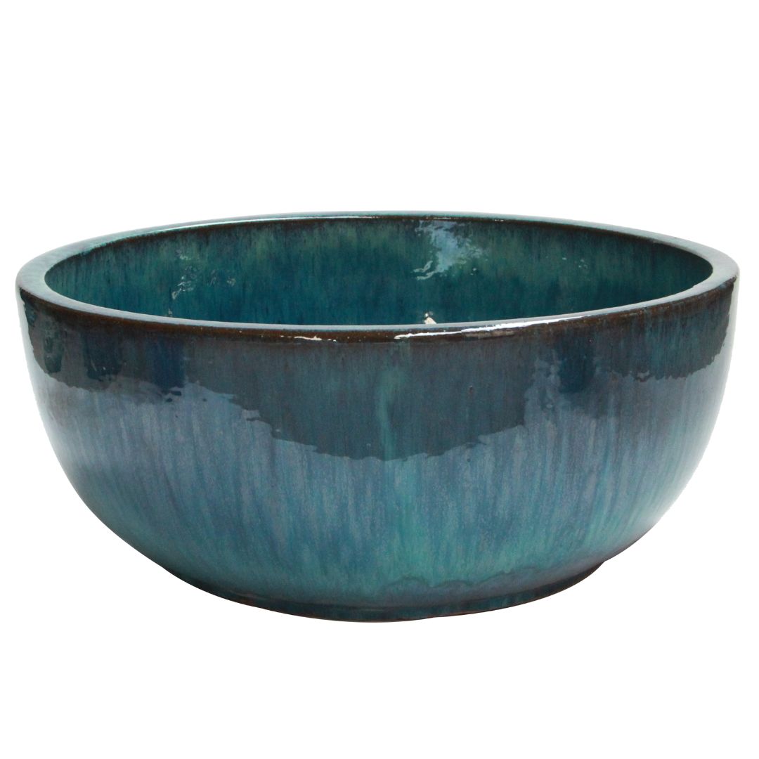 Glazed Waterbowl Teal [sz:medium Clr:teal]