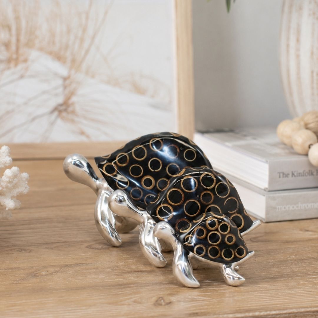 Turtle Standing Fig-bamboo Medium