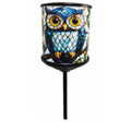 Owl Stained Glass Solar Garden Light