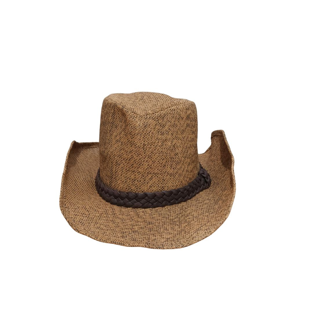 Kato Designs Paper Straw Cowboy Hat With Chin Cord M2348