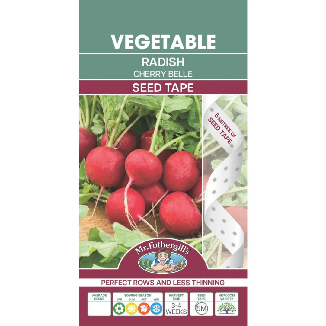 Fothergills Radish Cherry Belle Seed Tape