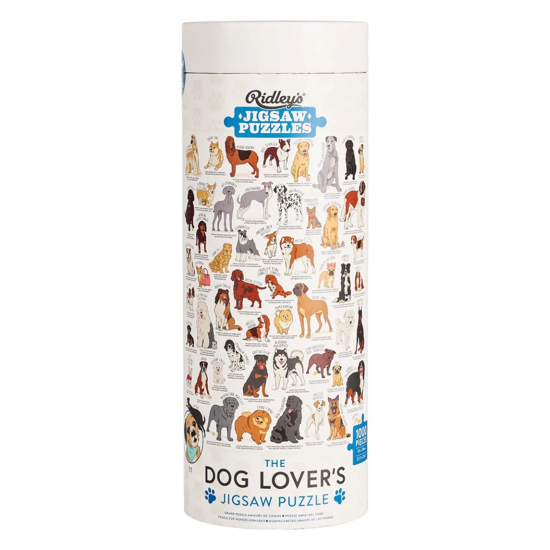 Ridley's Games Jig056 Dog Lovers Jigsaw Puzzle White 1000 Piece