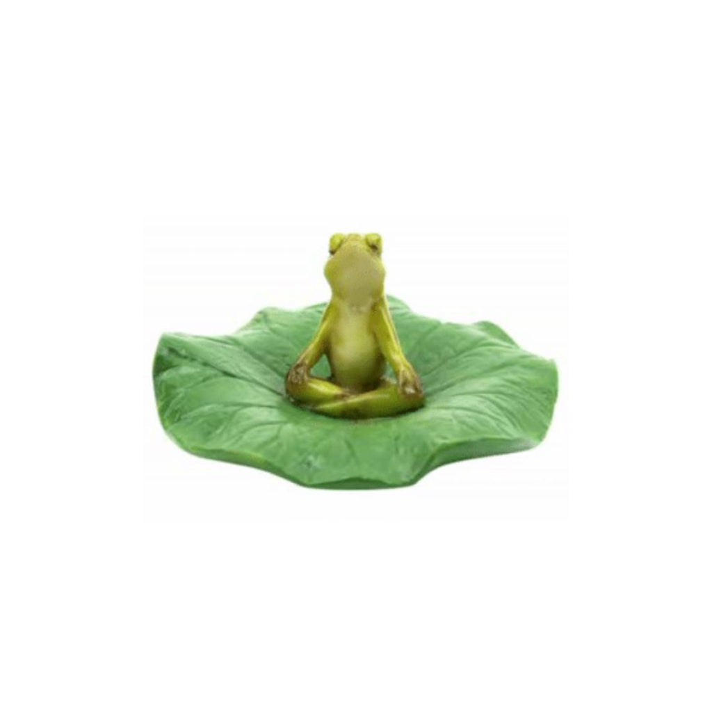 Terracotta Clayworks Meditating Frog On Lilypad