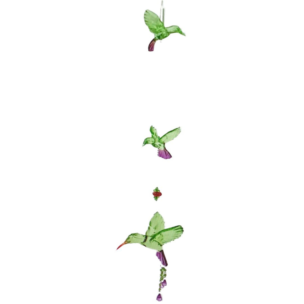 Acrylic Crystal Hanging Hummingbird Sun Catcher Green
