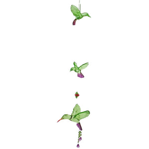 Acrylic Crystal Hanging Hummingbird Sun Catcher Green